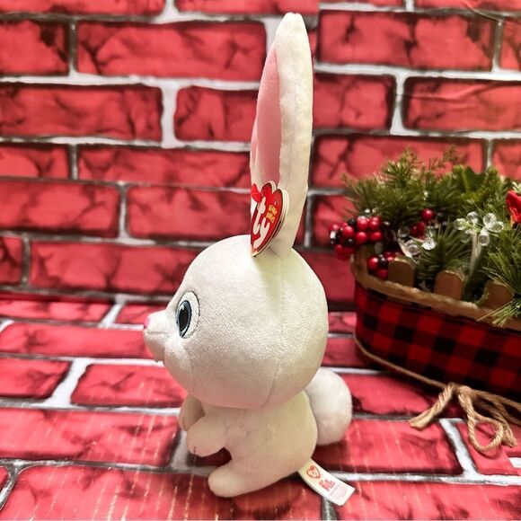 Ty Beanie Babies Snow Ball Rabbit “ The Secret Life Of Pets plush Toy - Picture 5 of 7